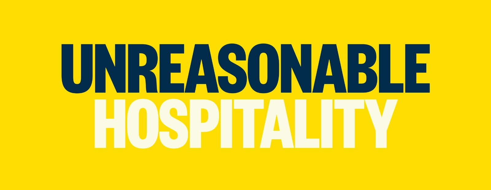 the logo for unreasonable hospitality